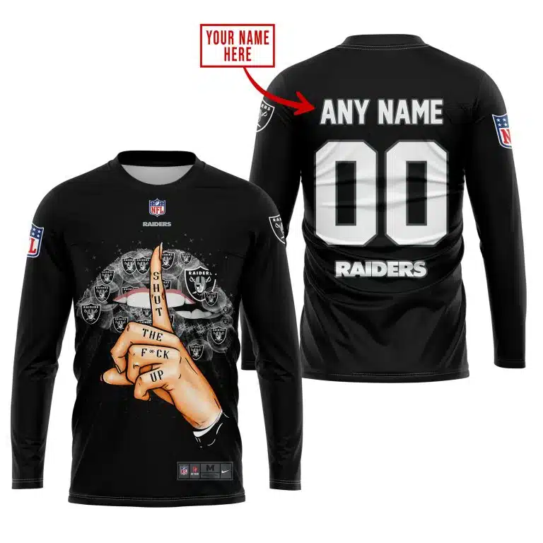 Shut The Fck Up | Las Vegas Raiders | Custom Your Name - Image 3