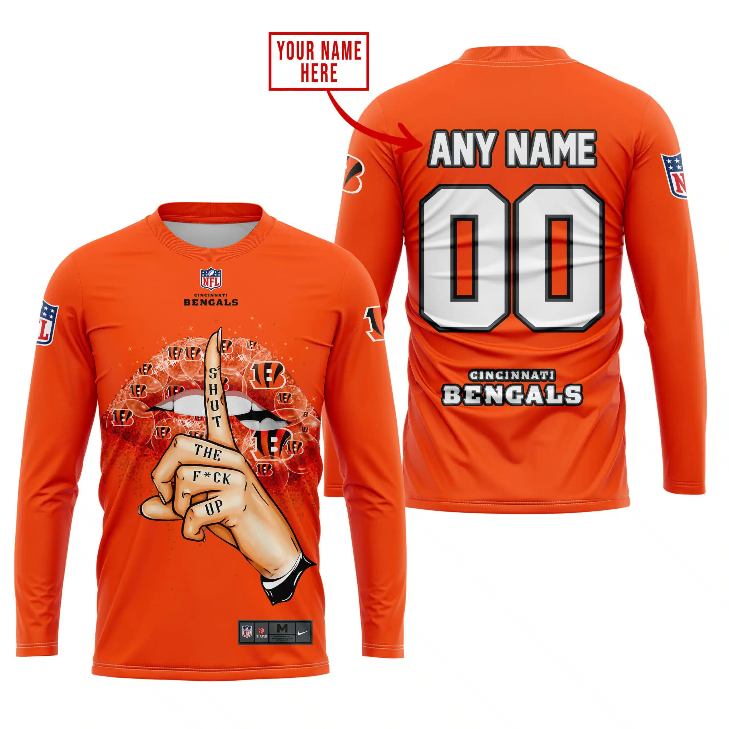 Shut The Fck Up | Cincinnati Bengals | Custom Your Name - Image 3