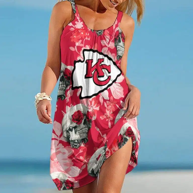 Kansas City Chiefs Beach Dress Summer WL24