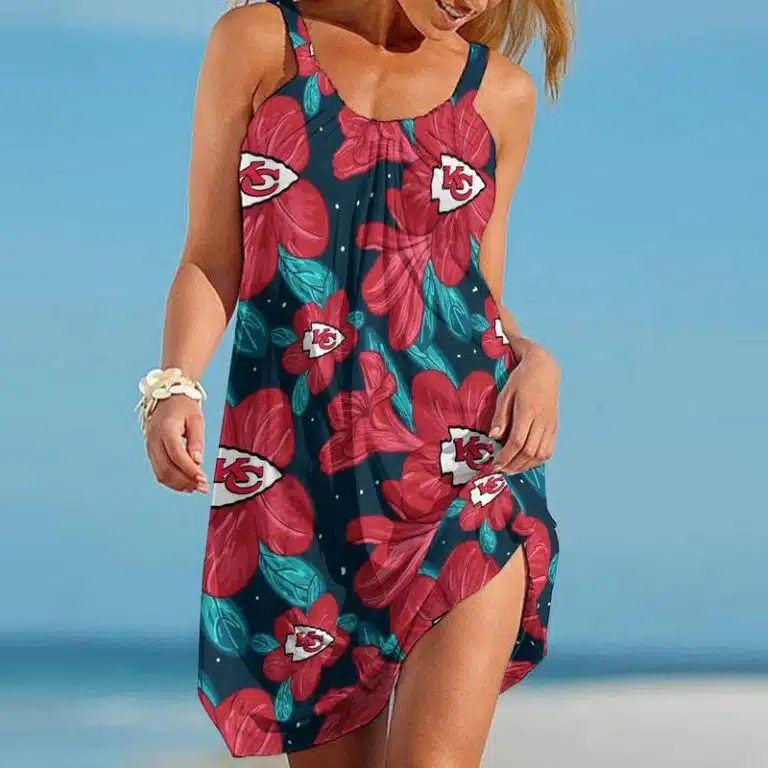 Kansas City Chiefs Beach Dress Summer JF66