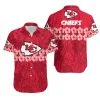 Combo Kansas City Chiefs Button-Up Shirt & Men Shorts KT69