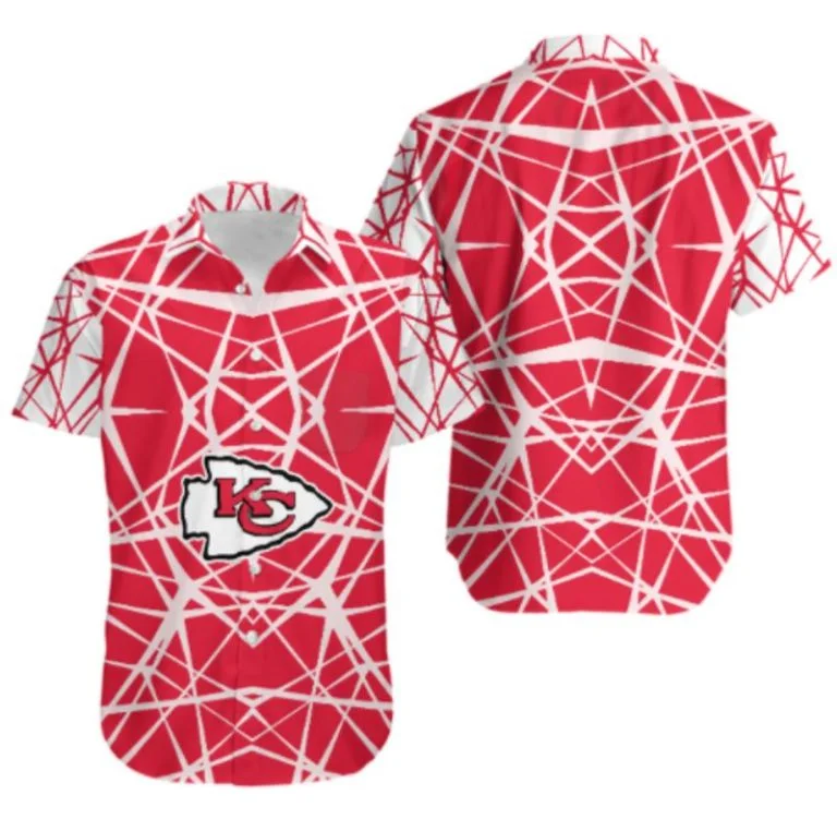 Combo Kansas City Chiefs Button-Up Shirt & Men Shorts UI26