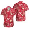 Combo Kansas City Chiefs Button-Up Shirt & Men Shorts RT57