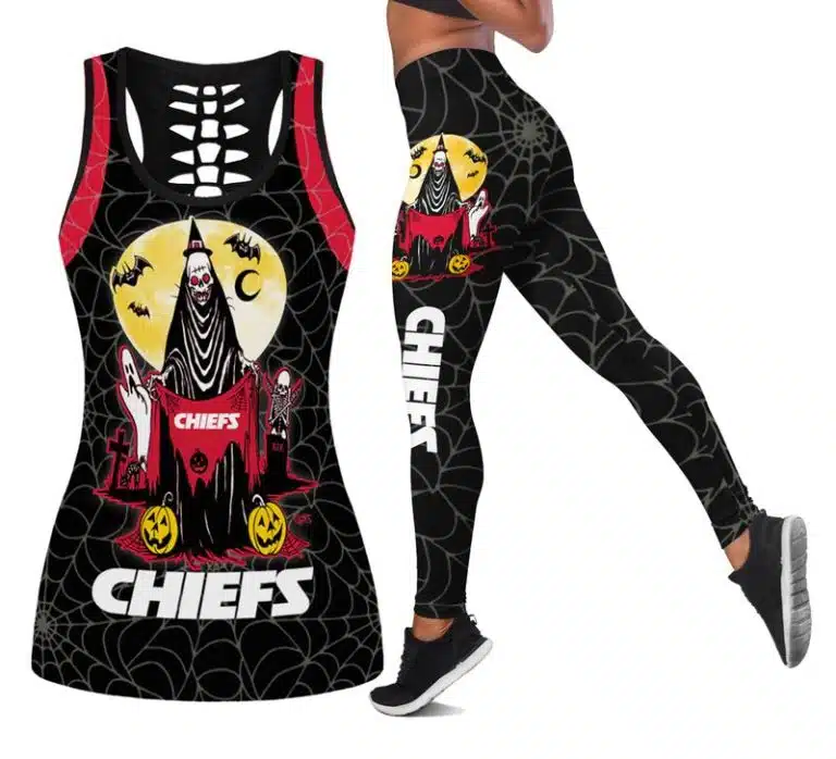 Kansas City Chiefs Women's Hollow Out Tank Top + Legging TY13
