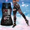 Kansas City Chiefs Women's Hollow Out Tank Top + Legging JT31