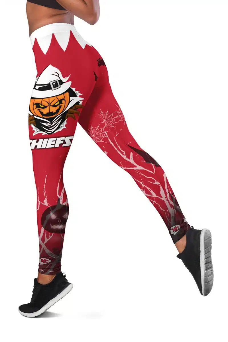 Kansas City Chiefs Women's Hollow Out Tank Top + Legging UY13 - Image 3