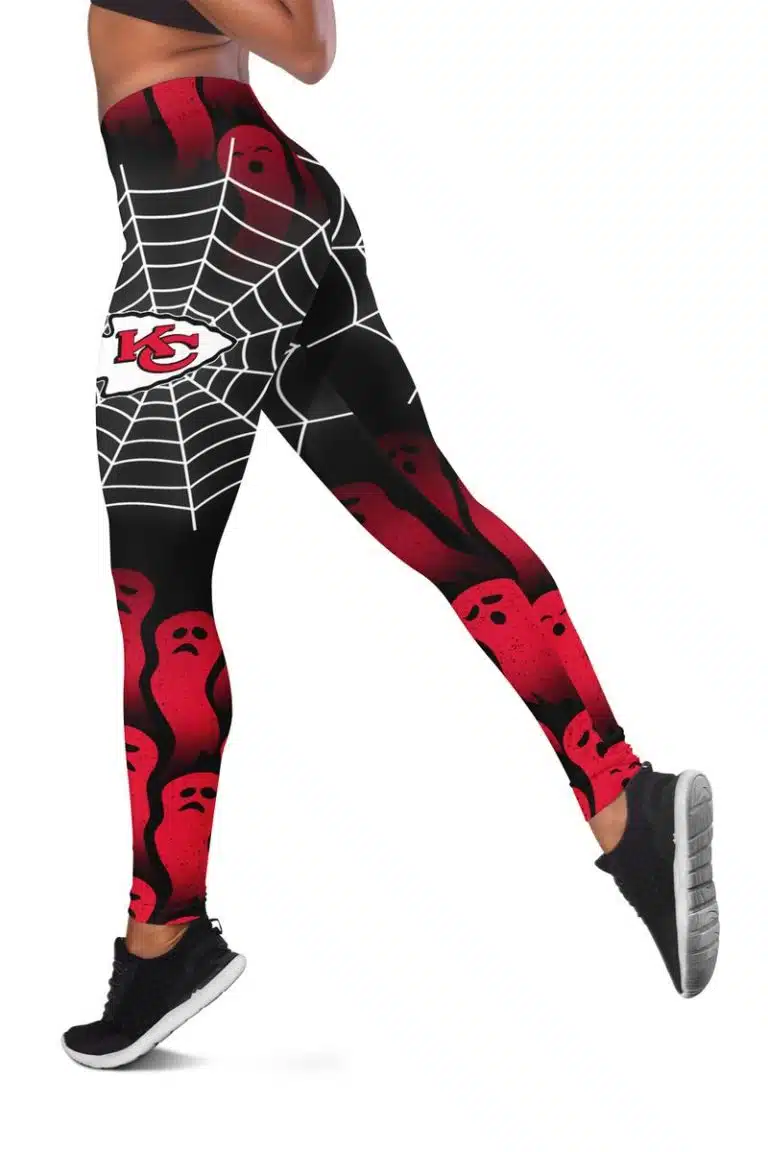 Kansas City Chiefs Women's Hollow Out Tank Top + Legging KY34 - Image 3