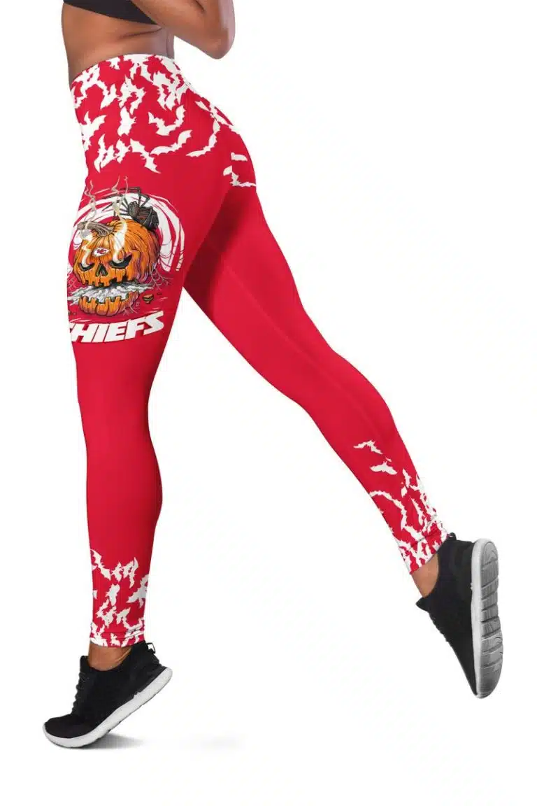 Kansas City Chiefs Women's Hollow Out Tank Top + Legging GI74 - Image 3