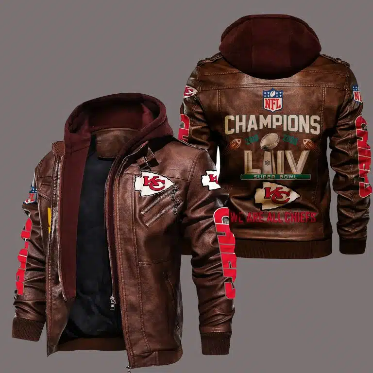 Kansas City Chiefs Leather Jacket RG57 - Image 2