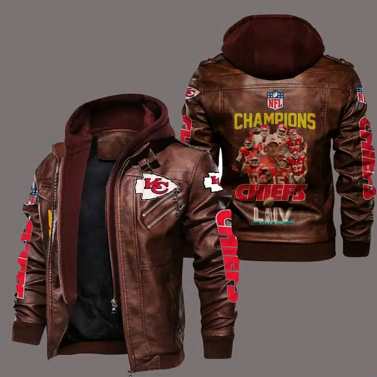 Kansas City Chiefs Leather Jacket IE37