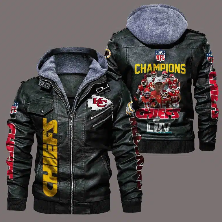 Kansas City Chiefs Leather Jacket IE37 - Image 2