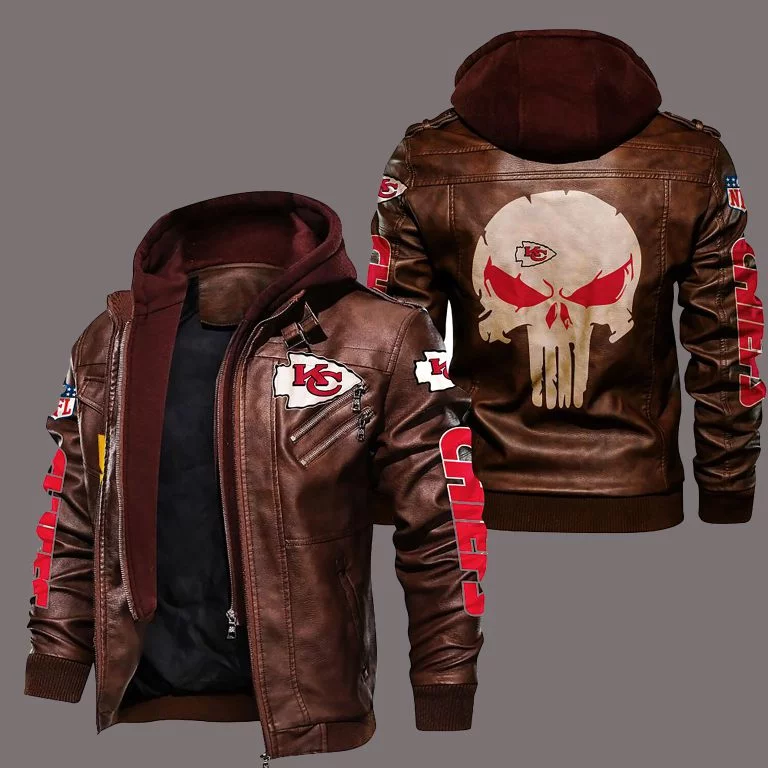 Kansas City Chiefs Leather Jacket KY23 - Image 2