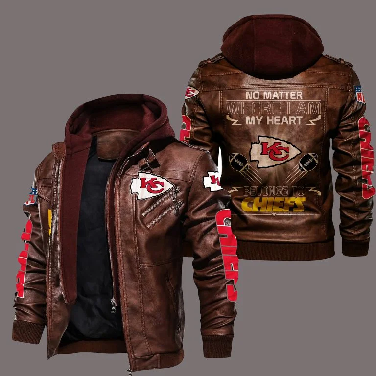 Kansas City Chiefs Leather Jacket TJ31 - Image 2