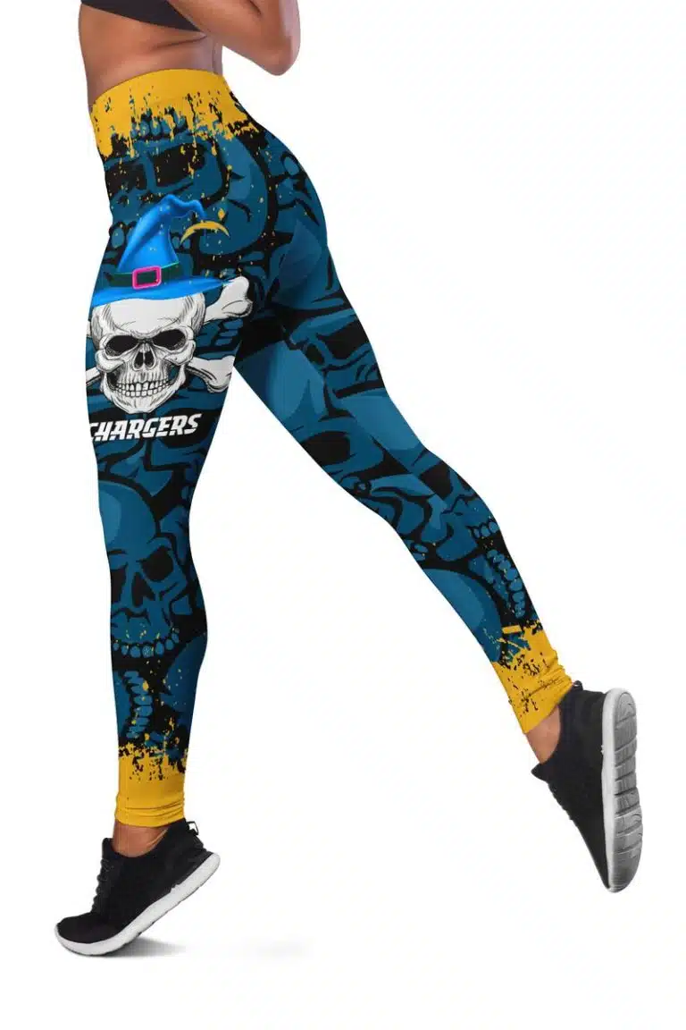 Los Angeles Chargers Women's Hollow Out Tank Top + Legging CK97 - Image 3