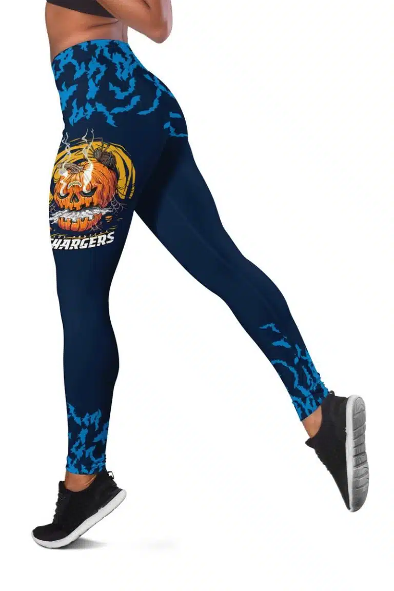 Los Angeles Chargers Women's Hollow Out Tank Top + Legging IG43 - Image 3