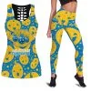 Los Angeles Chargers Women's Hollow Out Tank Top + Legging EU41