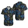 Combo Los Angeles Chargers Button-Up Shirt & Men Shorts KF23