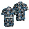 Combo Los Angeles Chargers Button-Up Shirt & Men Shorts KG71
