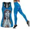 Detroit Lions Women's Hollow Out Tank Top + Legging RJ41