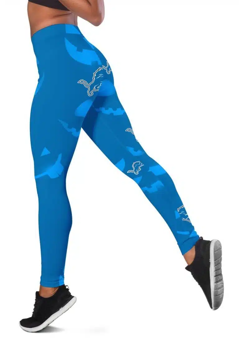 Detroit Lions Women's Hollow Out Tank Top + Legging RJ41 - Image 3