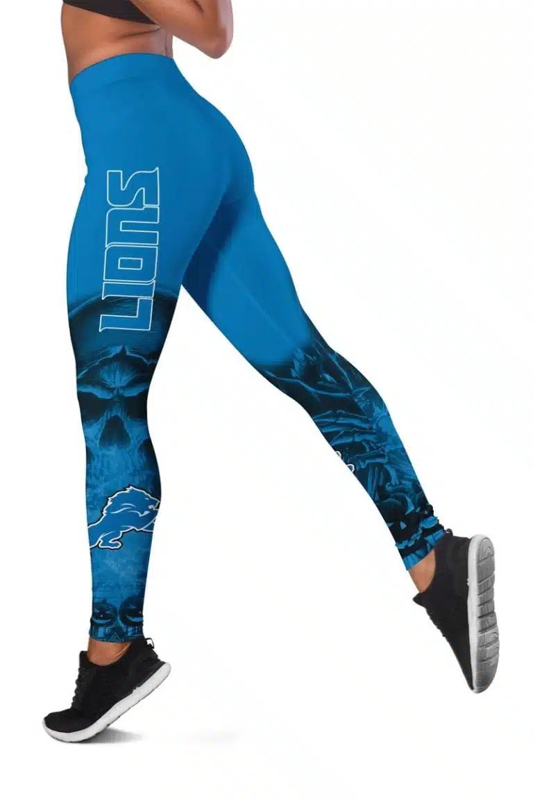 Detroit Lions Women's Hollow Out Tank Top + Legging EL13 - Image 3
