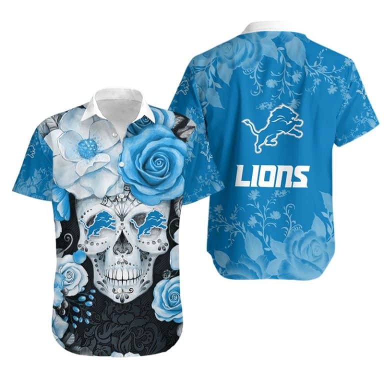 Detroit Lions Button-Up Shirt KY54