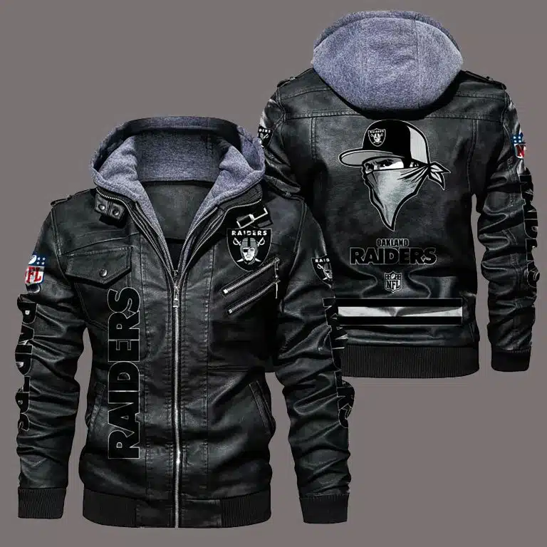 Las Vegas Raiders Leather Jacket TY24