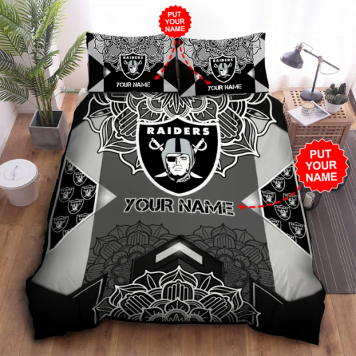 Las Vegas Raiders Bedding Set VW89