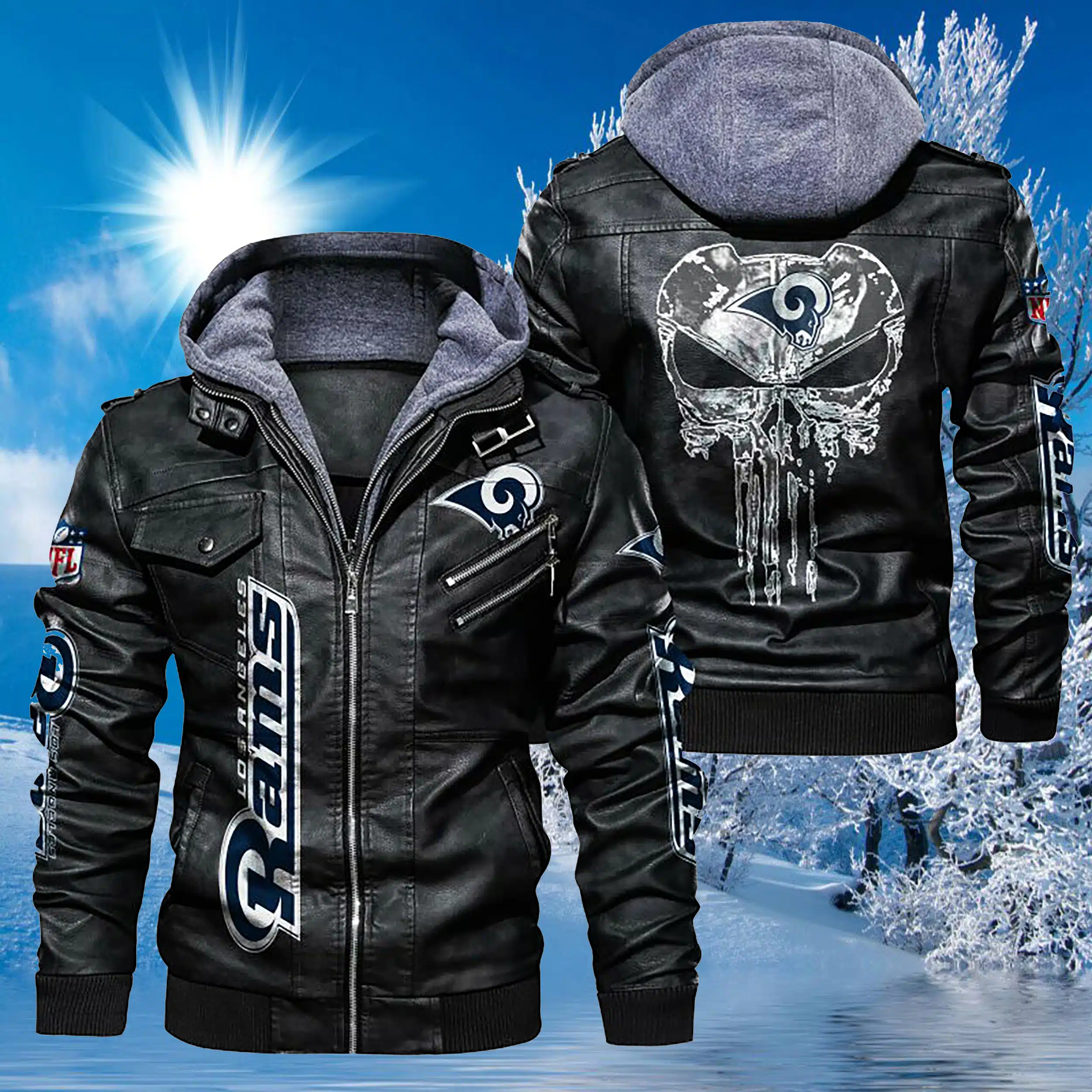 Los Angeles Rams Leather Jacket DN74