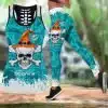 Miami Dolphins Women's Hollow Out Tank Top + Legging RL36