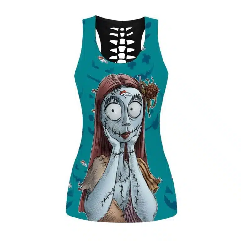Miami Dolphins Women's Hollow Out Tank Top + Legging EI19 - Image 2