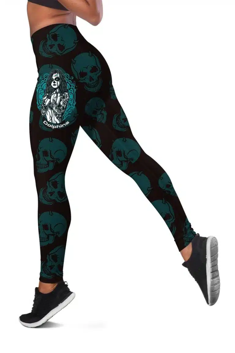 Miami Dolphins Women's Hollow Out Tank Top + Legging TI23 - Image 3