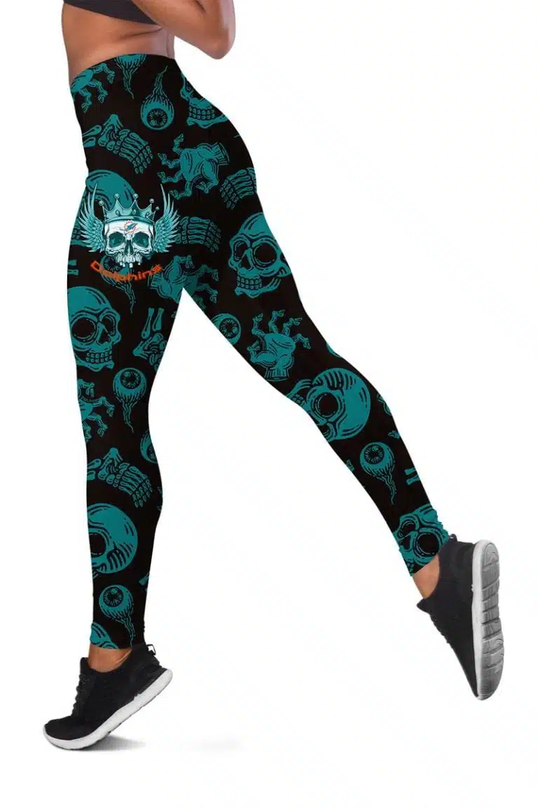 Miami Dolphins Women's Hollow Out Tank Top + Legging WL39 - Image 3