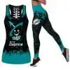 Miami Dolphins Women's Hollow Out Tank Top + Legging TP20