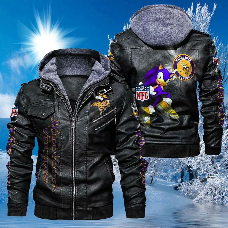 Minnesota Vikings Leather Jacket LE83