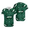 Combo New York Jets Button-Up Shirt & Men Shorts UT11