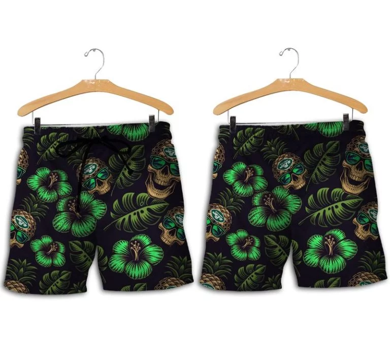 Combo New York Jets Button-Up Shirt & Men Shorts IR16 - Image 2