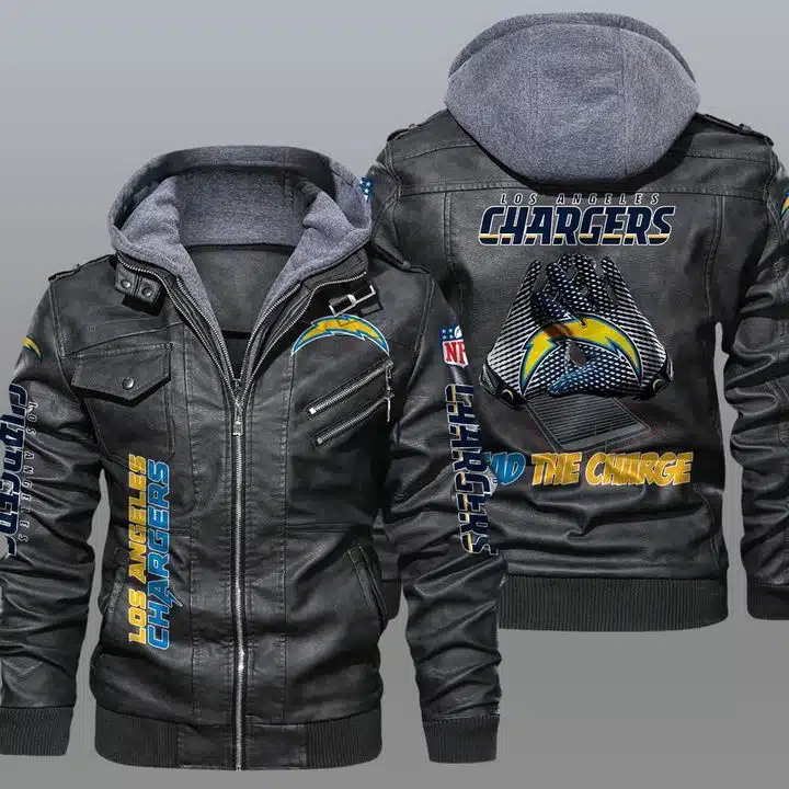 Los Angeles Chargers Leather Jacket IW34