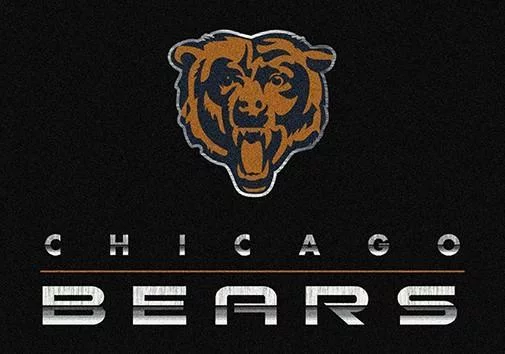 Chicago Bears Chrome Area Rug
