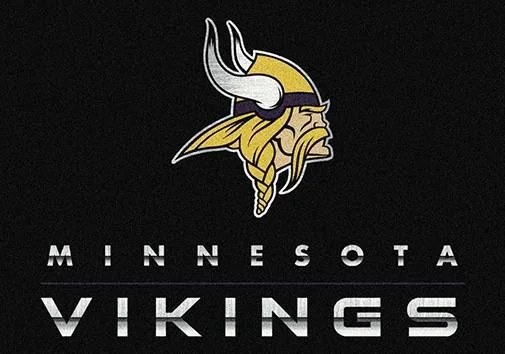 Minnesota Vikings Chrome Area Rug