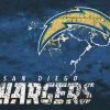 Los Angeles Chargers Fade Rug