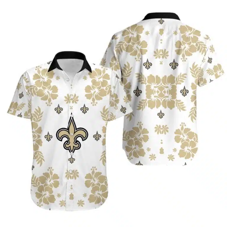 Combo New Orleans Saints Button-Up Shirt & Men Shorts YE11