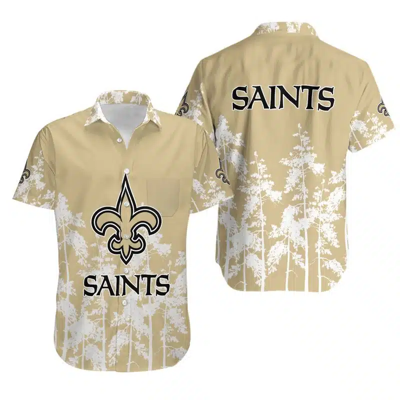 Combo New Orleans Saints Button-Up Shirt & Men Shorts YA11