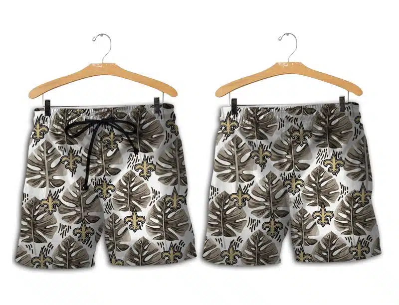 Combo New Orleans Saints Button-Up Shirt & Men Shorts UD27 - Image 2