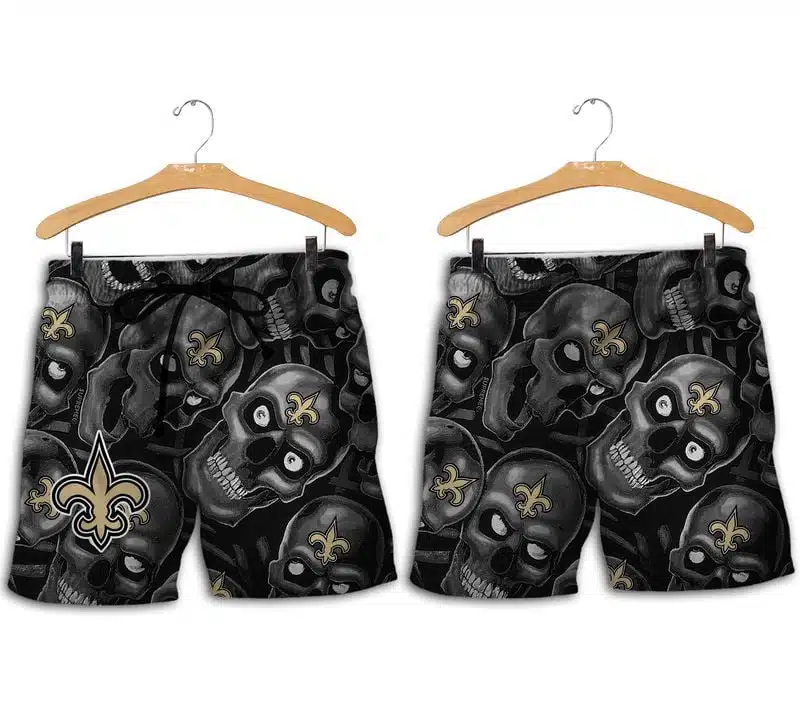 Combo New Orleans Saints Button-Up Shirt & Men Shorts UD76 - Image 2