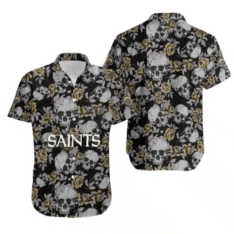 Combo New Orleans Saints Button-Up Shirt & Men Shorts TK13