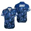 Combo New York Giants Button-Up Shirt & Men Shorts YT74
