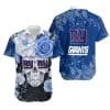 Combo New York Giants Button-Up Shirt & Men Shorts WP66