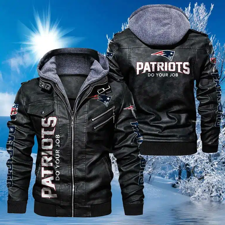 New England Patriots Leather Jacket MG36