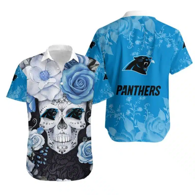 Carolina Panthers Button-Up Shirt JT71